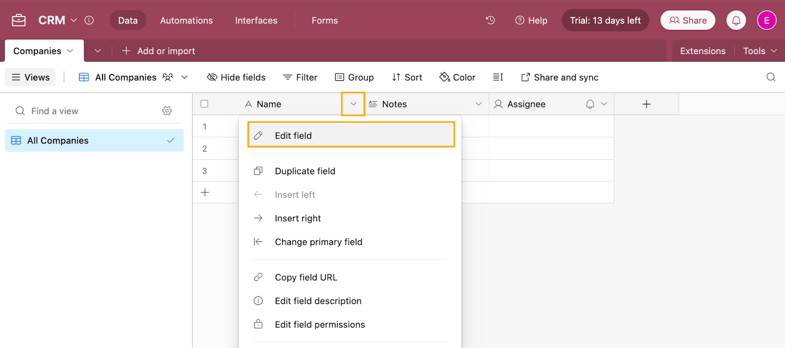 Airtable Basics: Build a simple CRM to store client data