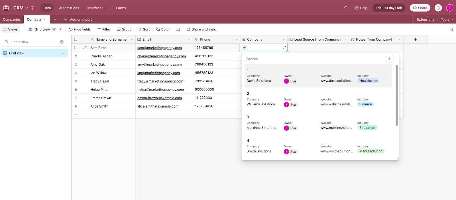 Airtable Basics: Build a simple CRM to store client data