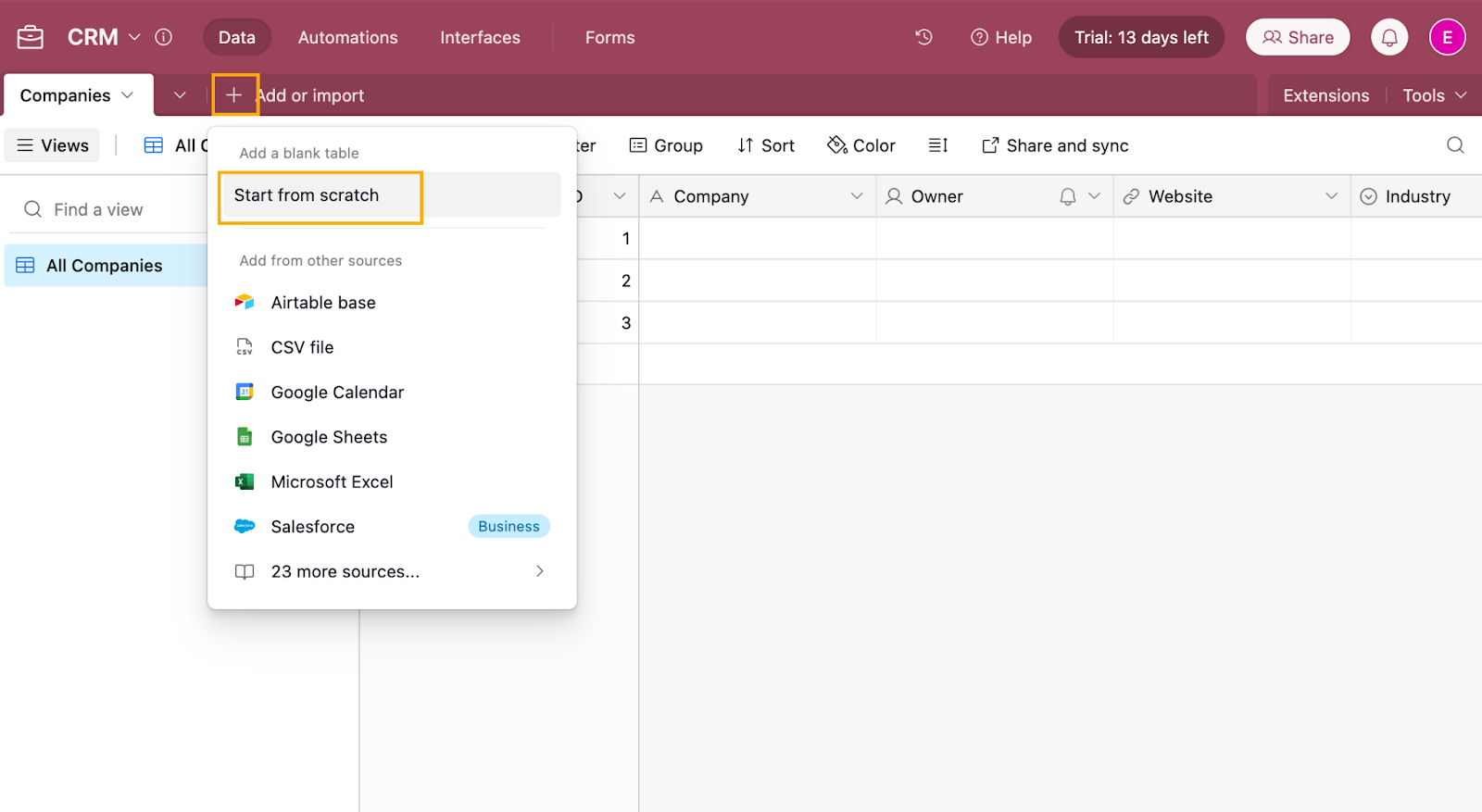 Airtable Basics: Build a simple CRM to store client data