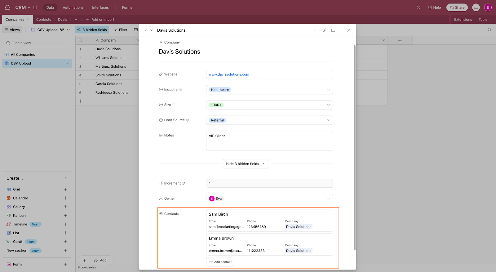 Airtable Basics: Build a simple CRM to store client data