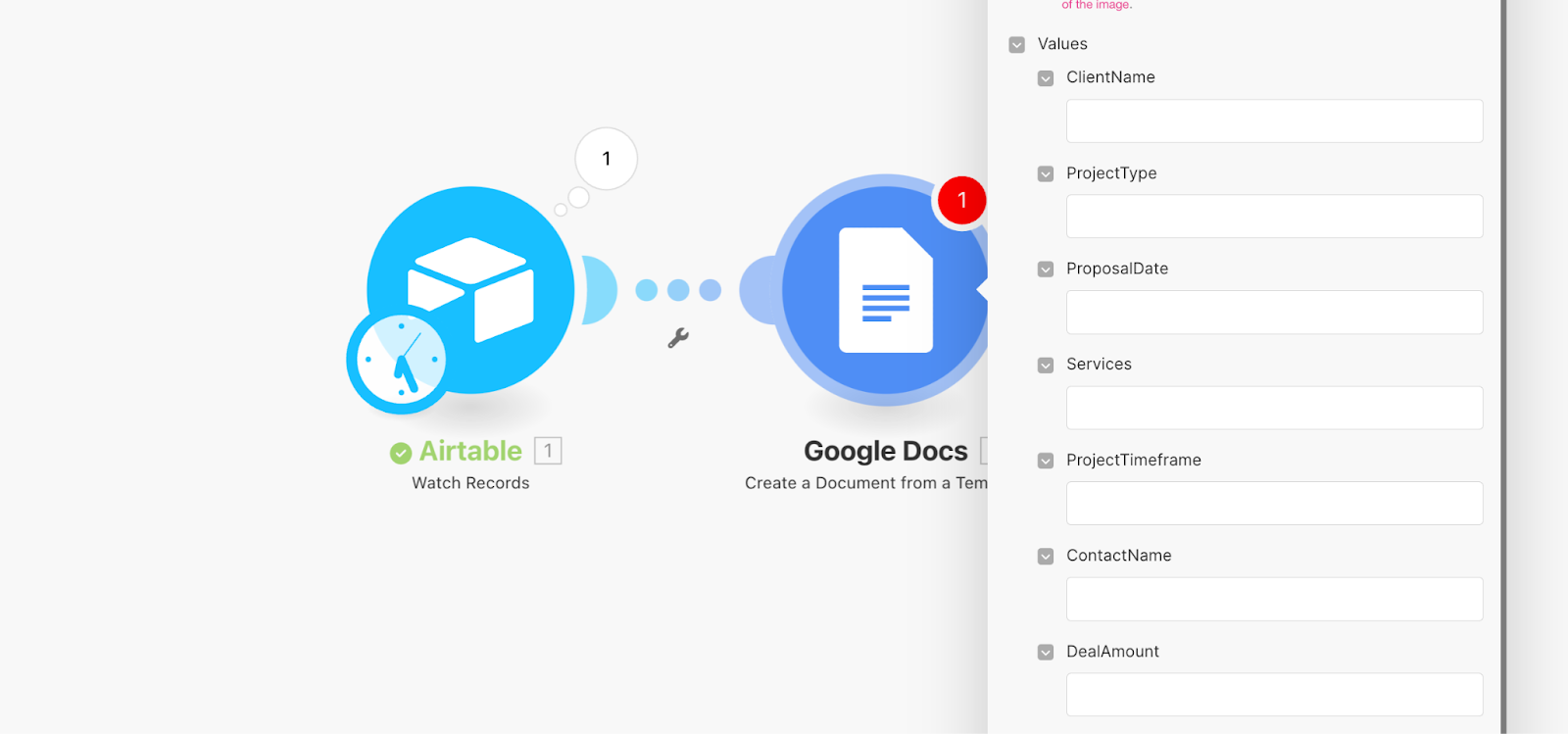 Make.com Basics: Build your first automation with Google Docs & Airtable