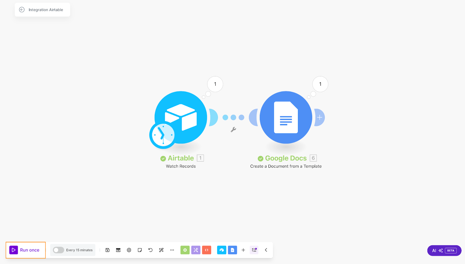 Make.com Basics: Build your first automation with Google Docs & Airtable