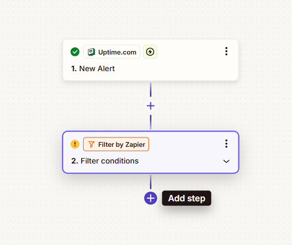 Set up website downtime alerts with Zapier