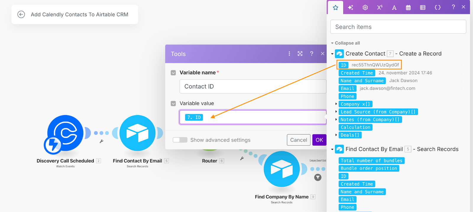 Make Tutorial: Automatically add Calendly leads to Airtable CRM (Part II)