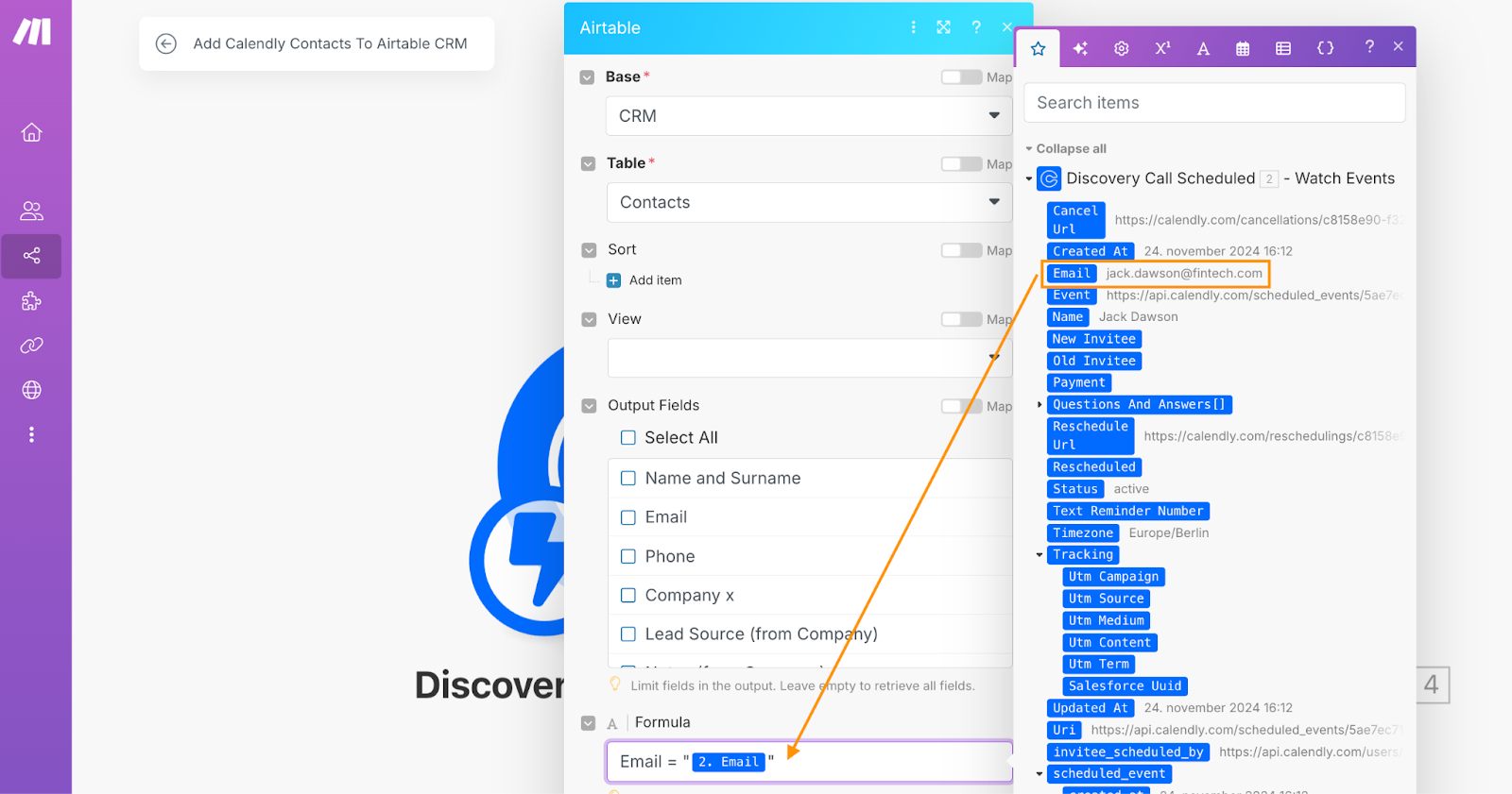 Make Tutorial: Automatically add Calendly leads to Airtable CRM (Part I)